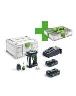 Schroef-/boormachine 18V, fabr. Festool - type C18 HPC 4,0 I-Plus Organizer Edition