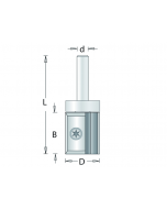 HM kopieerfrees met wisselmessen, fabr. RVS tools - type 209-8