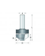 HM profielfrees 22x9,5x8mm, fabr. RVS tools - type 148-8