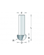 HM holprofielfrees 9,5x6,3x8mm, fabr. RVS tools - type 63-8