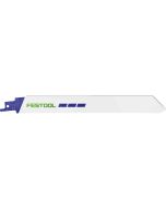 Set à 5 reciprozaagbladen 230mm voor staal, fabr. Festool - type METAL STEEL/STAINLESS
STEEL HSR 230/1,6 BI/5