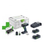 Schroef-/boormachine 18V, fabr. Festool - type T 18+3 HPC 4,0 I-Plus