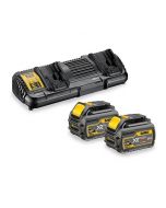 Accu starterspakket 2 x 6.0Ah accu's + duolader XR flexvolt, fabr. DeWalt - type DCB132T2-QW