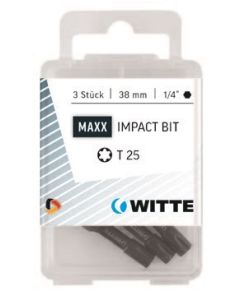 Set à 3 bits TORX - lengte 38 mm IMPACT, fabr. Witte