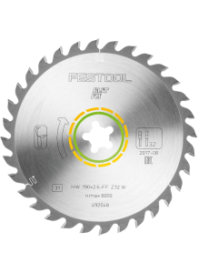 Festool - 492048 - HW cirkelzaagblad HW 190x2,6 FF W32