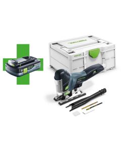 Decoupeerzaag 18V, fabr. Festool - type  CARVEX PSC 420 EB-Basic (met gratis 18V 4,0Ah accu)