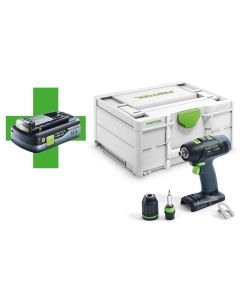 Schroef-/boormachine 18V, fabr. Festool - type T18+3-Basic (met gratis 18V 4,0Ah accu) I 577051