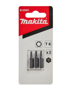 Makita - B-23581 - Schroefbit T8x25mm (3st.)