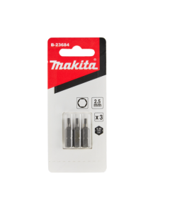 Makita - B-23684 - Schroefbit H2,5x25mm (3st.)
