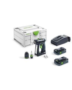 Festool - 577187 - C 18 HPC 4,0 I-Plus P21 - schroef-boormachine + bitset