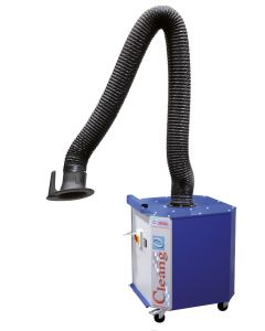 Lasdampafzuiger met 4 meter arm Ø160mm - 1,1kW / 400V, fabr. Coral - type CleanGo