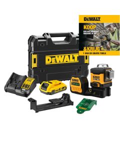 3 x 360° Laser groen 12/18V, fabr. DeWalt - type DCE089D1G18-QW