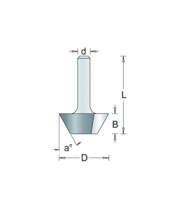 HM fasefrees 45° 34,2x10x8mm, fabr. RVS tools - type 142-8