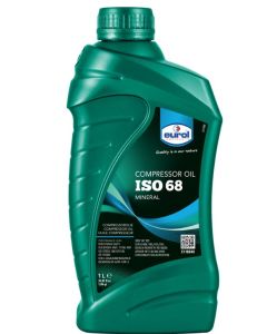 Eurol - E118840-1L - fles à 1 liter universele compressor olie mineraal ISO-VG 68