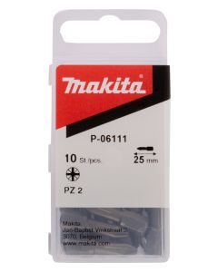 Makita - P-06111 - Schroefbit PZ2x25mm (10st.)