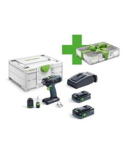 Schroef-/boormachine 18V, fabr. Festool - type T 18+3 HPC 4,0 I-Plus