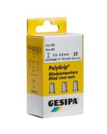 Doos á 25 stuks RVS blindklinkmoeren M8 - 0,25-6,5mm, fabr. Gesipa - type Polygrip Inox