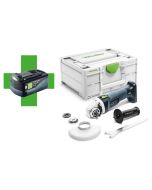 Haakse slijper 18V, fabr. Festool - type AGC 18-125 EB-Basic + gratis 18V 5,0Ah accu I 577031