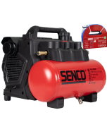 Olievrije geluidsarme compressor 230V + Luchtslang kit, fabr. Senco - type AC19306