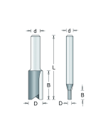 HM groeffrees 19x19x8mm, fabr. RVS tools - type 130-8