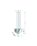 HM profielfrees 12,7x10,5x8mm, fabr. RVS tools - type 145-8