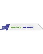 Set à 5 reciprozaagbladen 150mm voor staal, fabr. Festool - type METAL STEEL/STAINLESS
STEEL HSR 150/1,6 BI/5