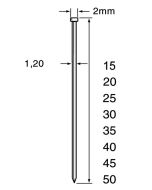 Doos à 5.000 RVS minibrads - draaddikte 1.2mm, fabr. DutackPro