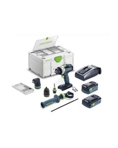 Schroef-/klopboormachine 18V, fabr. Festool - type  QUADRIVE TPC 18/4 5,0/4,0 I-Plus