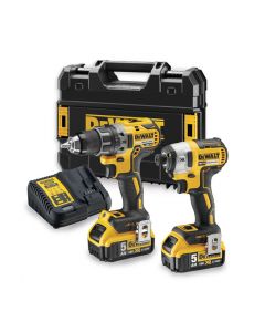 Combiset met DCD791+DCF887 / 2x 18V 5,0Ah, fabr. DeWalt - type DCK268P2T-QW