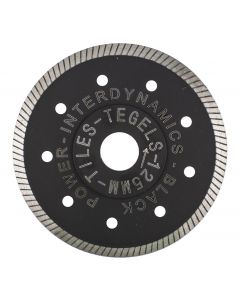 Diamantzaagblad ø 125x22.23mm - tegels, fabr. Inter Dynamics - type BlackPower Standard