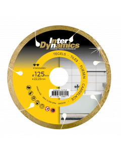 Diamantzaagblad ø 125x22,23mm - tegels, fabr. Inter Dynamics - type Standard+