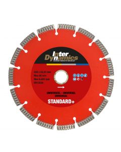 Diamantzaagblad ø 230x22.23mm - universeel, fabr. Inter Dynamics - type Standard+