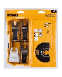 5-delige set multitool zaagbladen, fabr. DeWalt - type DT20715-QZ