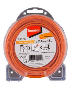 Maaidraad 2,4x15mtr oranje, fabr. Makita - type E-01797