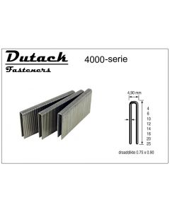 Doos à 5.000 gegalvaniseerde nieten - 4,9mm breed, fabr. DutackPro - type 4000